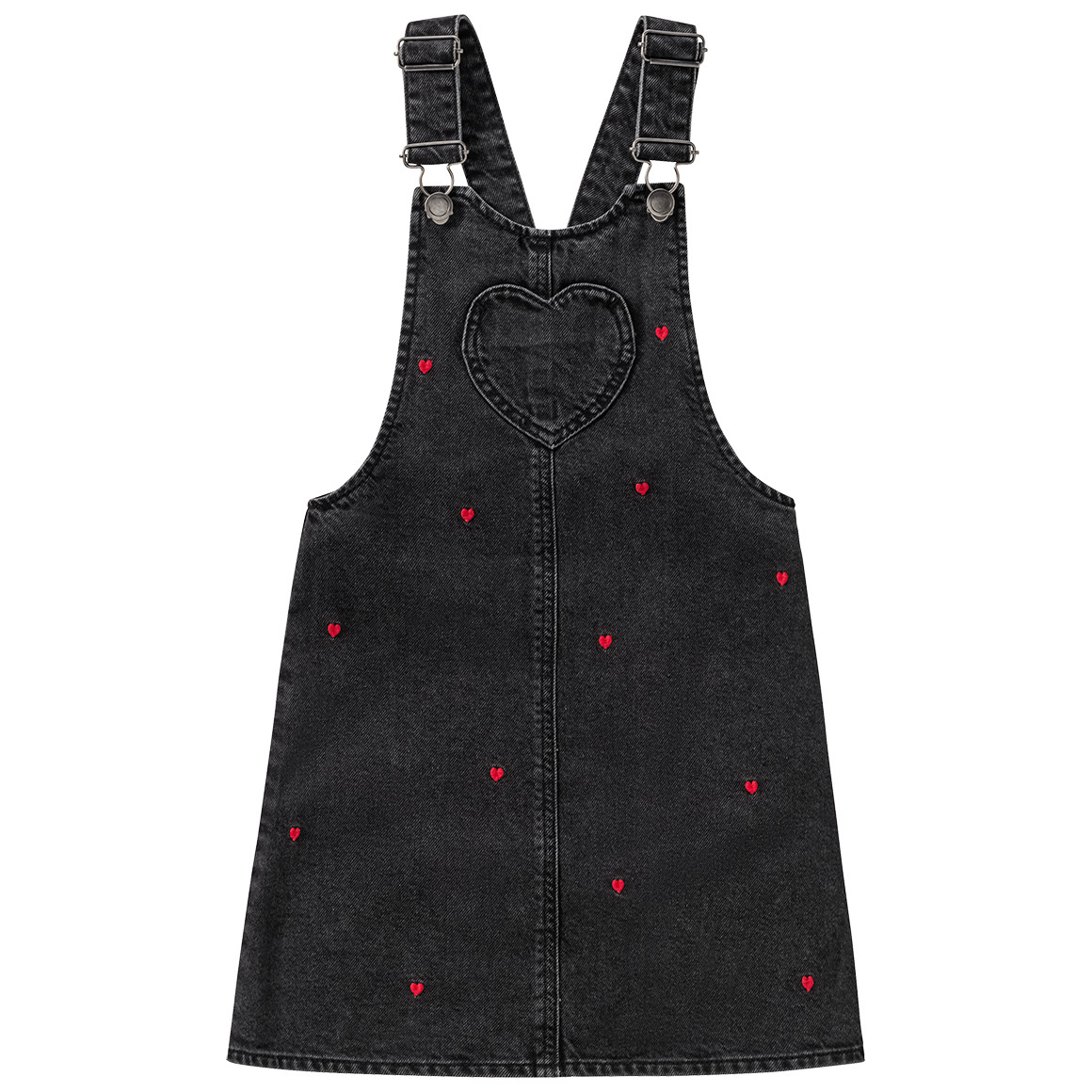 Bild von Minnie Maus Jeanskleid mit Herz-Allover