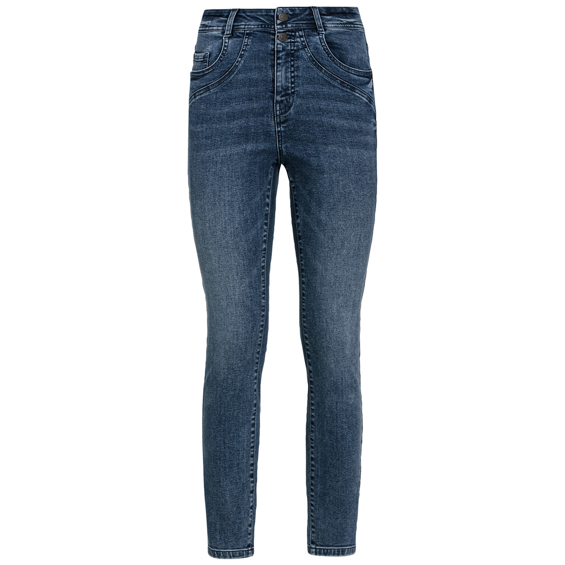 Bild von Damen Skinny-Jeans mit Used-Waschung