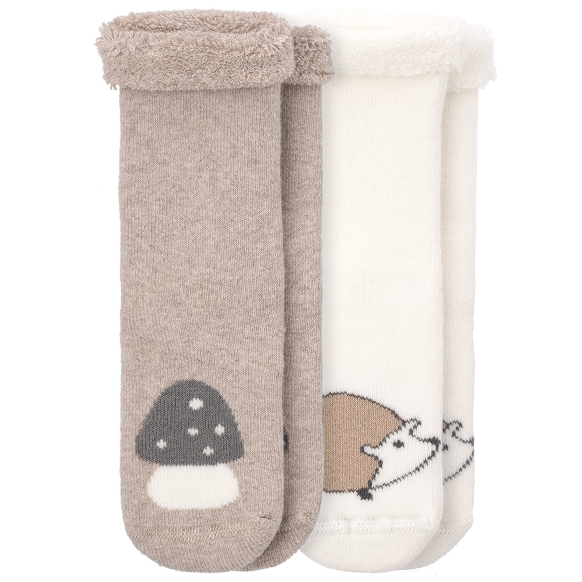 Bild von 2 Paar Newborn Frottee-Socken mit Tier-Motiv