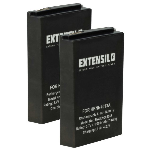 Bild von 2x Akku Ersatz für Motorola PMNN4468A, SNN5759, PMNN4468B, PMNN4578A für Funkgerät, Walkie Talkie (2000 mAh, 3,7 v, Li-Polymer) - Extensilo