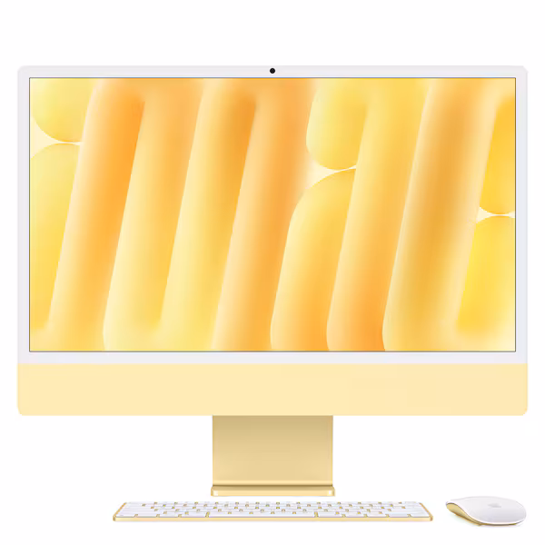 Bild von Apple iMac Gelb CZ1EK-01100100 - 61cm(24‘‘) M4 10-Core CPU, 10-Core GPU, 24GB RAM, 512GB SSD, Nanotexturglas, Magic Keyboard TID