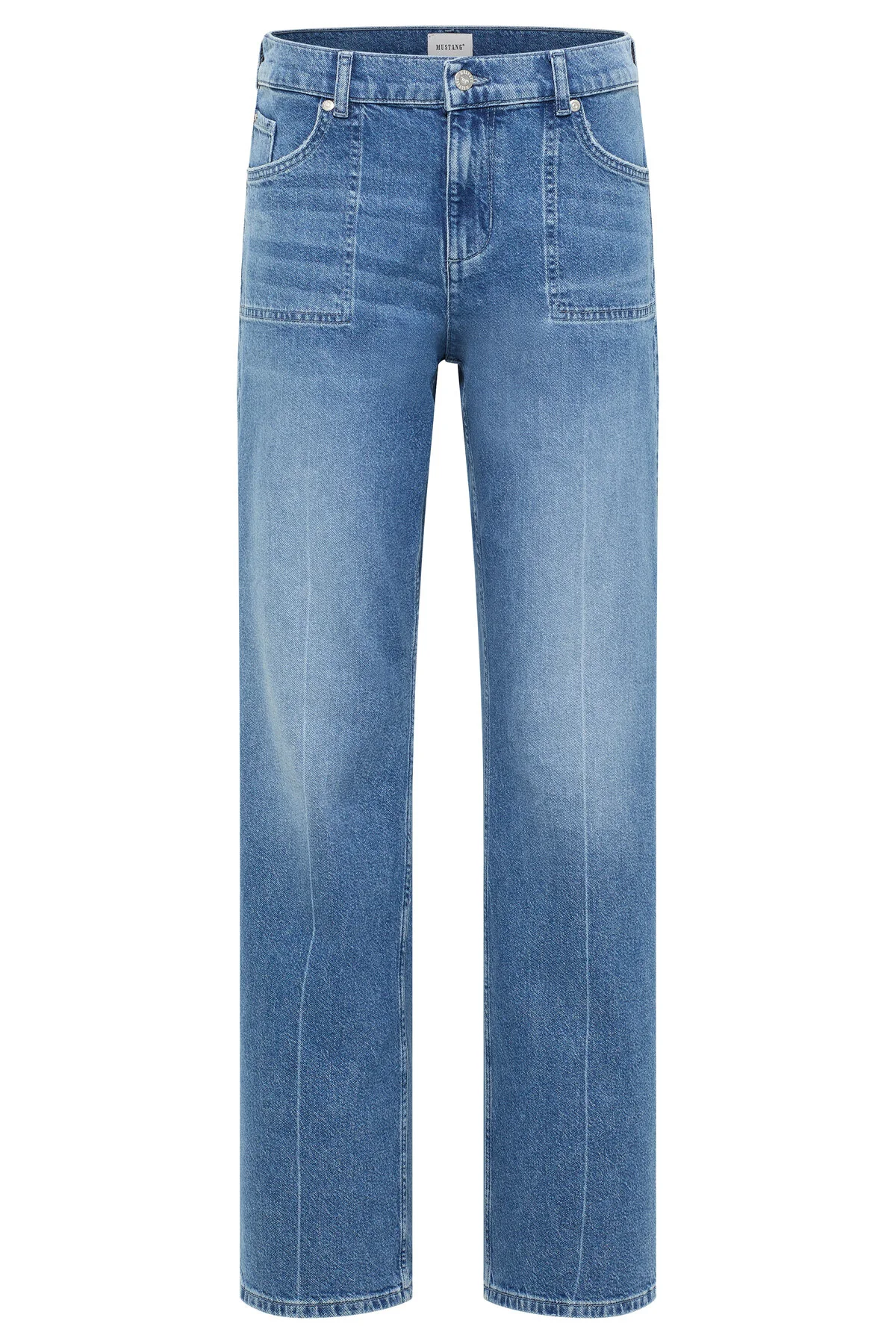 Bild von Mustang Jeans Damen Style Madison Wide Pockets mit großen Taschen mittelblau