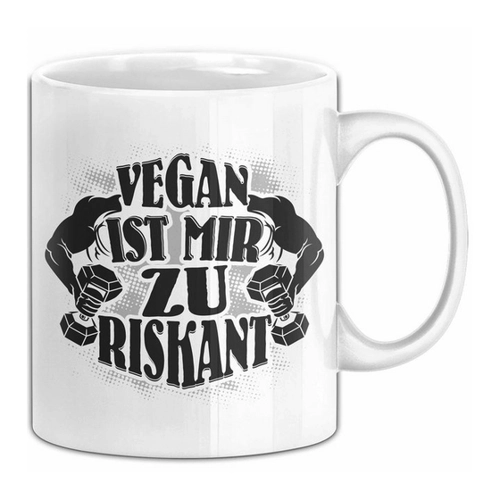 Bild von Trendation Anti Vegan Tasse – Das perfekte Geschenk für Fitness-Enthusiasten