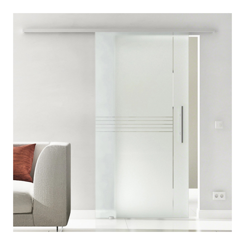 Bild von Levidor Glasschiebetür Komplettset 65 x 217,5 cm München Aluminium – Eleganz und Funktionalität vereint