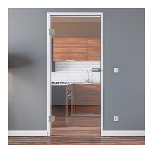 Bild von Levidor Glastür 58,4 x 209,7 cm Klarglas Office/Studio DIN-Links