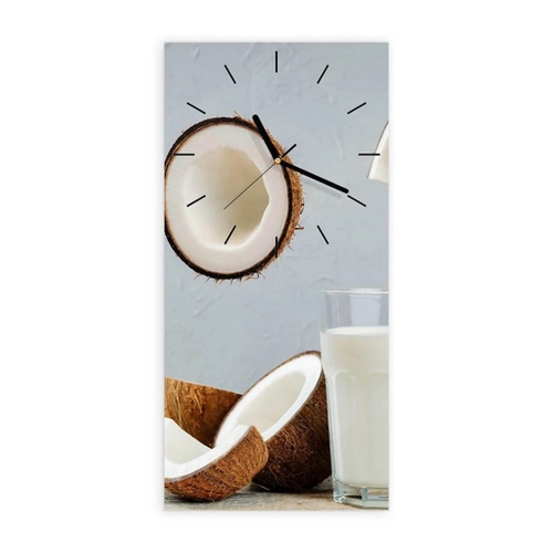 Bild von Moderne und stilvolle Wandgestaltung mit der Primedeco Glasuhr