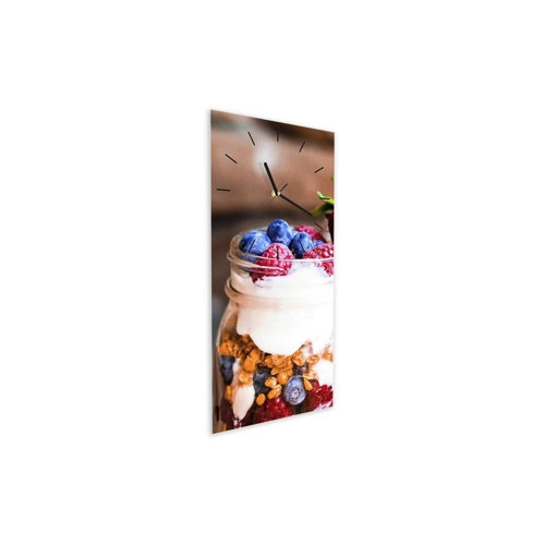 Bild von Primedeco Wanduhr Glasuhr Wanduhr Wandkunst Größe 30 x 60 cm