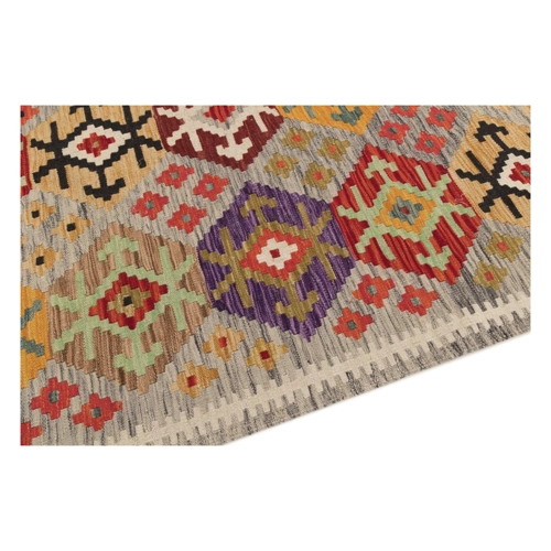 Bild von Nain Trading Designteppich Kelim Afghan Heritage 210x305 - Handgewebter Moderner Orientteppich