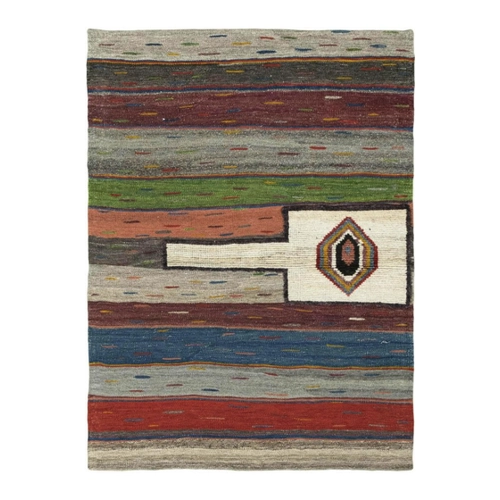 Bild von Nain Trading Designteppich Elysian Fata 106x141 – Handgewebter Orientteppich