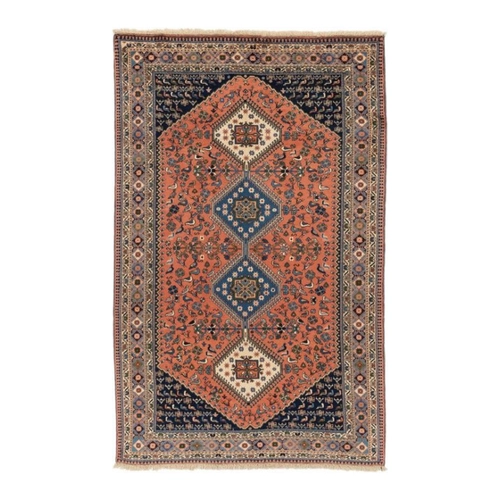 Bild von Nain Trading Orientteppich Yalameh 151x242 – Handgeknüpfter Perserteppich