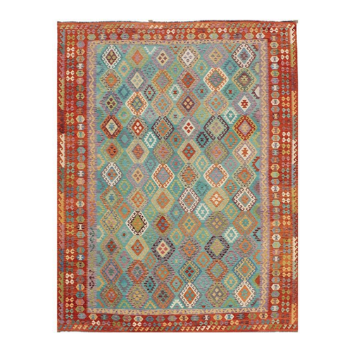 Bild von Nain Trading Orientteppich Kelim Afghan 411x589 – Handgewebter Teppich mit Tradition