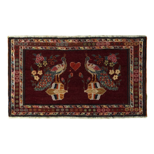 Bild von Nain Trading Orientteppich Shiraz 86x49 Handgeknüpfter Orientteppich