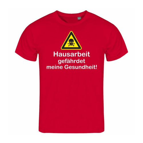 Bild von deinshirt Print-Shirt Herren T-Shirt Hausarbeit gefährdet meine Gesundheit Funshirt mit Motiv
