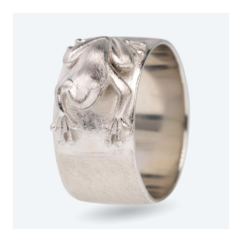 Bild von Eleganter Frosch-Ring aus 925 Sterling Silber