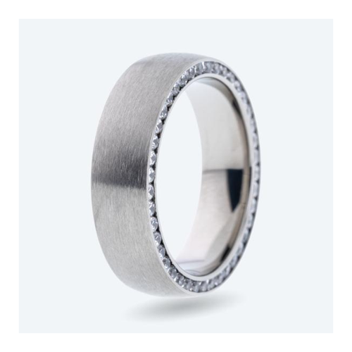 Bild von Eleganter Titanring mit Zirkonia für Damen