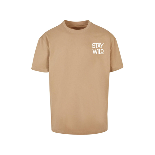 Bild von Merchcode Wording Stay Wild Heavy Oversize Tee für Herren - 3XL