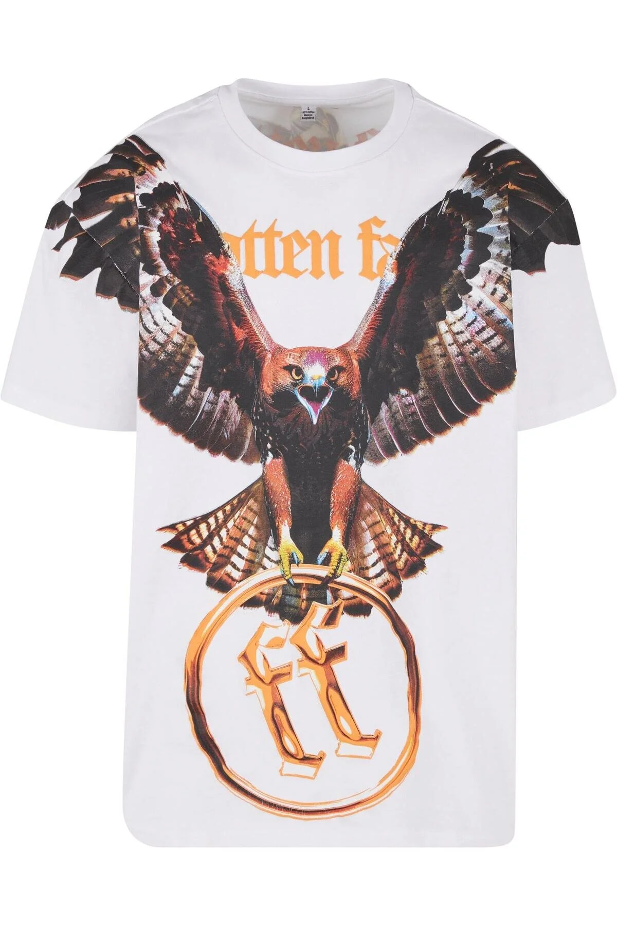 Bild von Forgotten Faces Head On Hawk – Schweres, Übergroßes T-shirt für Herren - 3XL