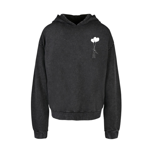 Bild von Merchcode Love In The Air Acid Washed Oversize Hoody für Herren - XL