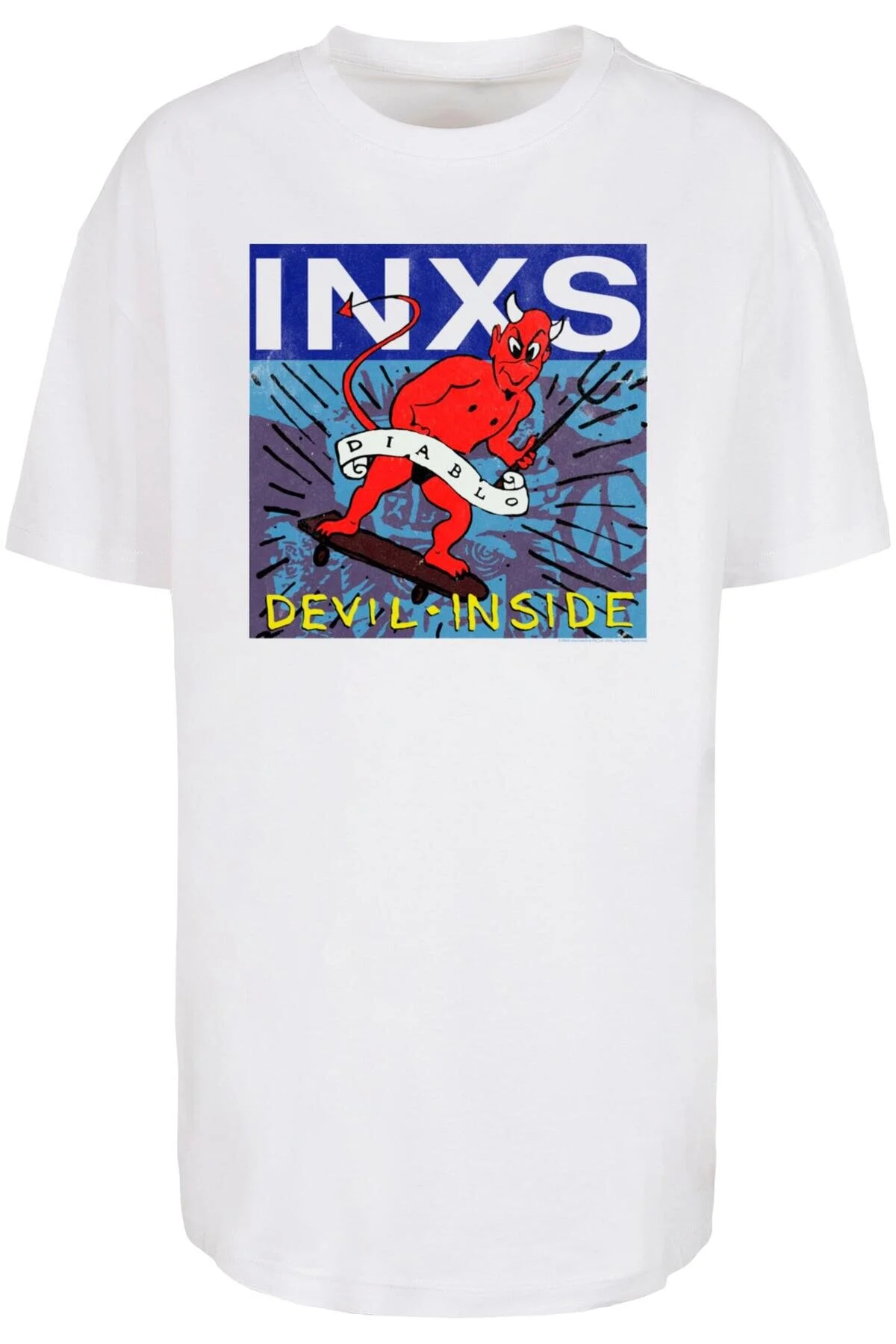 Bild von Merchcode Inxs Devil Inside Übergroßes Boyfriend-t-shirt für Damen - 3XL