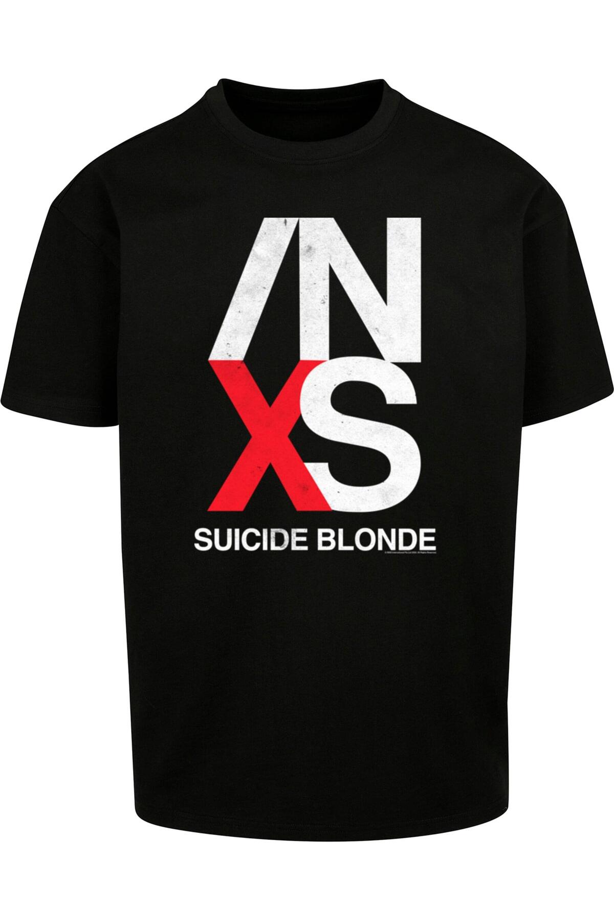 Bild von Merchcode Inxs X Tour Heavy Oversize-t-shirt für Herren - XS