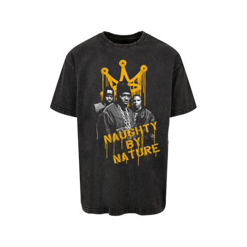 Bild von Merchcode Naughty By Nature Übergroßes T-shirt mit Drip Crown-Print
