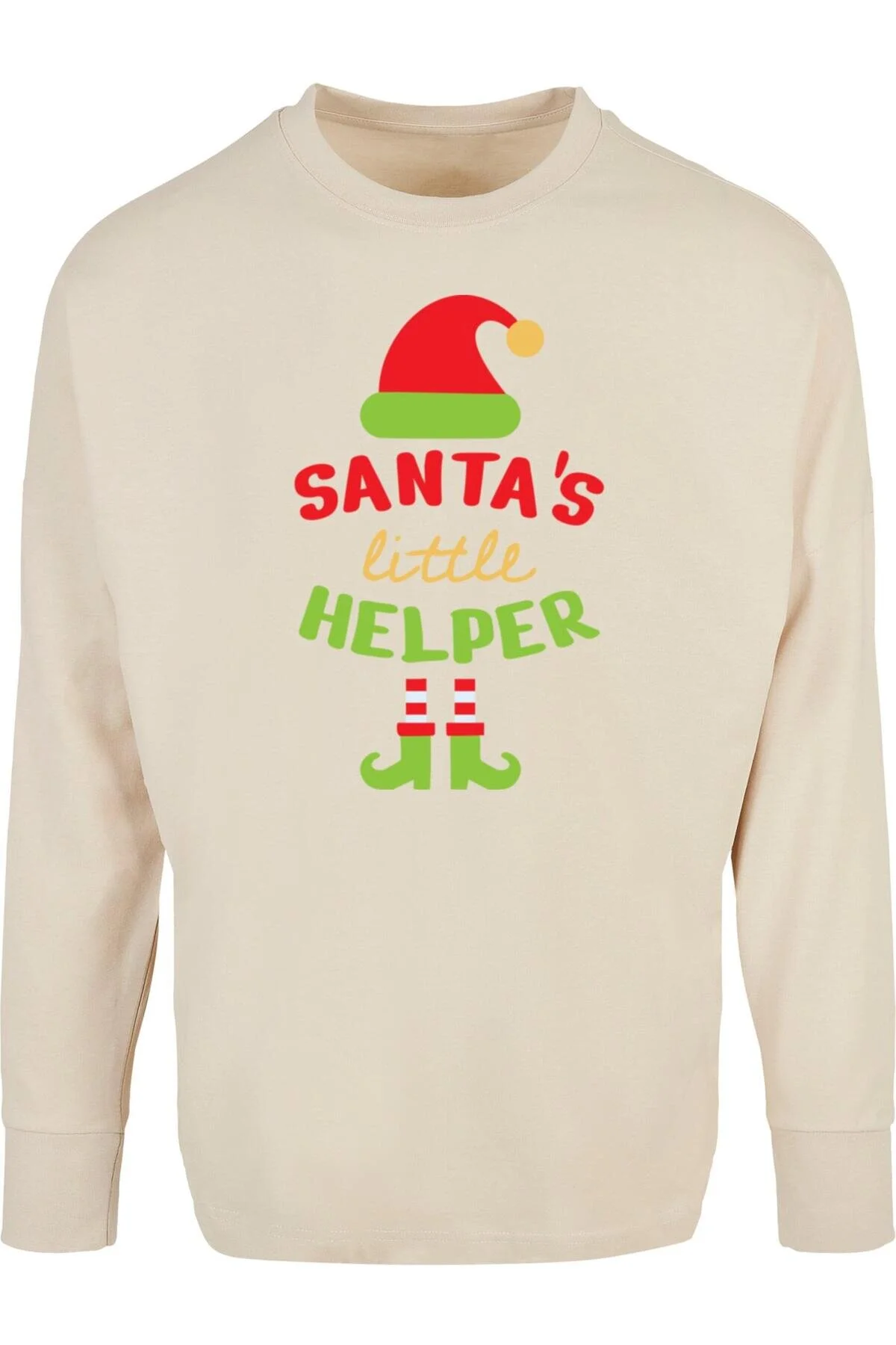 Bild von Merchcode Weihnachtsmann Helferlein Longsleeve für Herren - 3XL