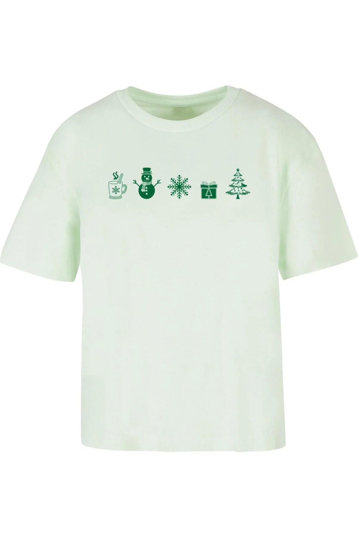 Bild von Merchcode Ladies Christmas Elements Tee für Damen - 5XL