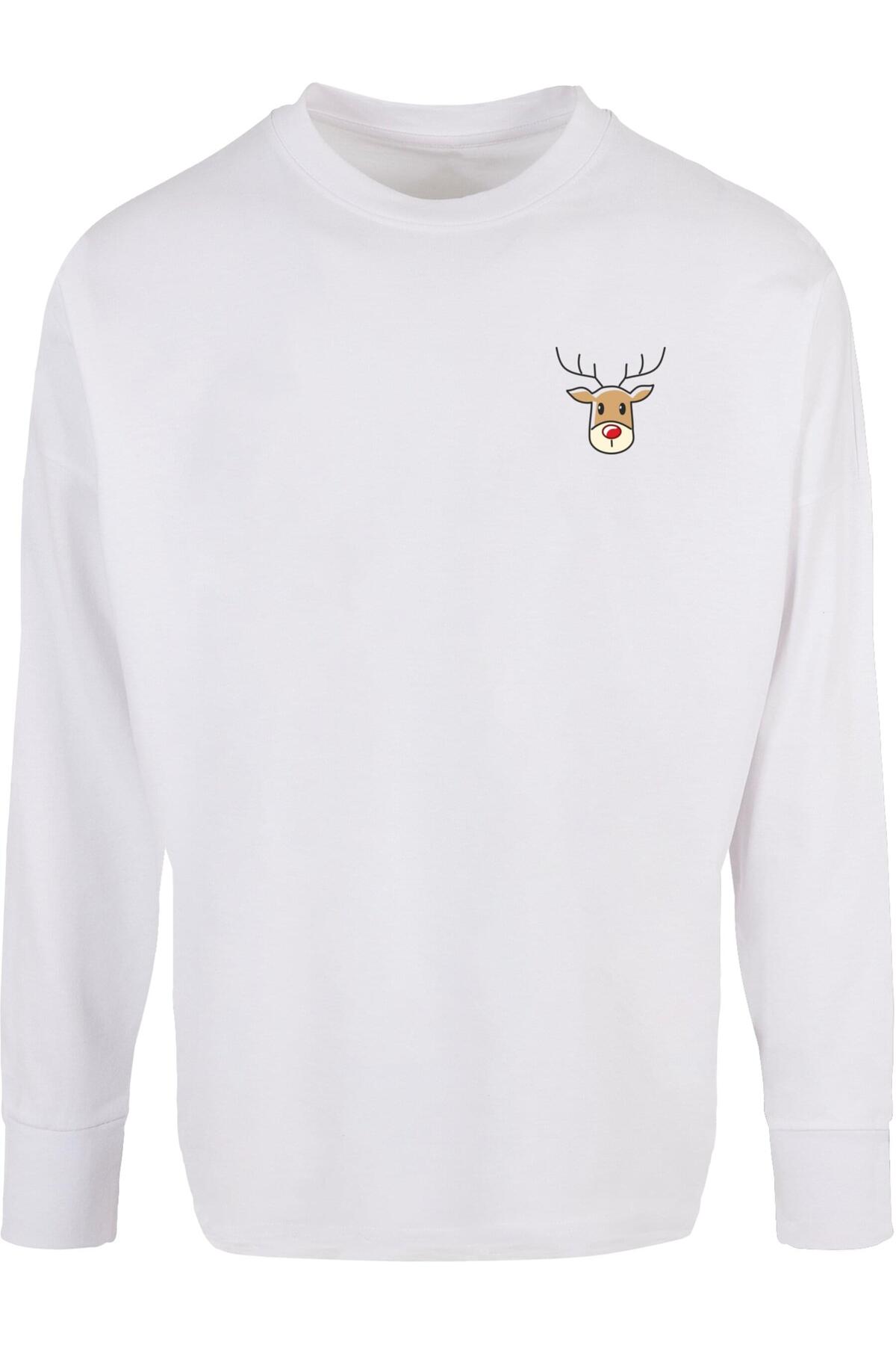 Bild von Merchcode Weihnachten Niedliche Hirsche Longsleeve für Herren - S
