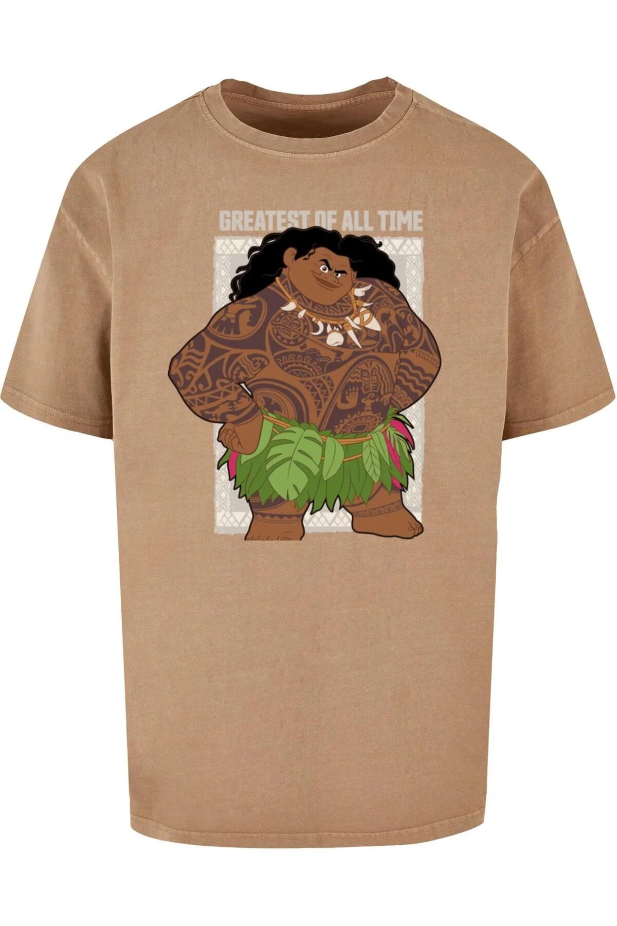 Bild von ABSOLUTE CULT Moana Maui – Das Größte Aller Zeiten – Übergroßes T-shirt Mit Acid-waschung für Herren - XL