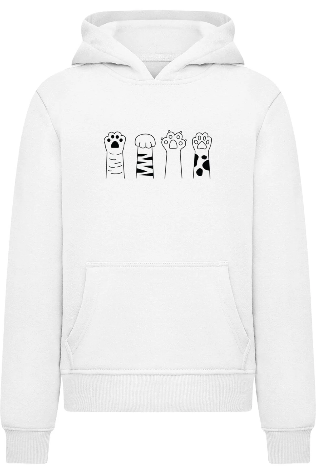 Bild von Merchcode Kids Cat Paws Basic Hoody für Herren - 116