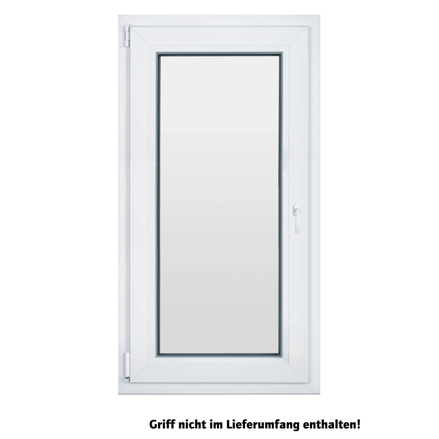 Bild von KM Meeth Balkontür Kunststoff CL70P Weiß 80 cm x 185 cm DIN Links
