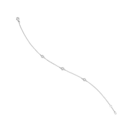 Bild von Vivance Goldarmband 0,11 ct Diamant Brillant Armband aus 585 Weißgold