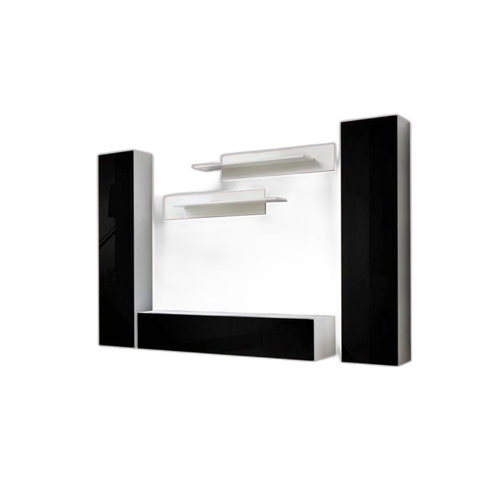 Bild von Elegantes Wohnzimmer-Set in Schwarz-Weiß