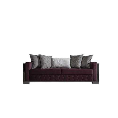 Bild von Xlmoebel 3-Sitzer Zeitgenössisches Sofa – Burgunder