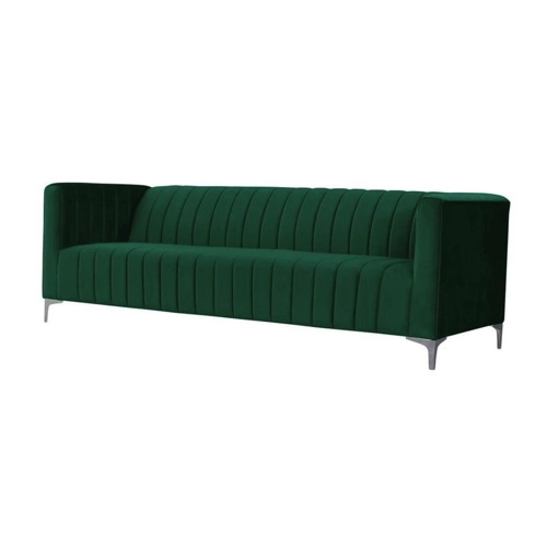 Bild von Xlmoebel Sofa Dreisitzer Italienisches Sofa in Grün Stoff für das Wohnzimmer
