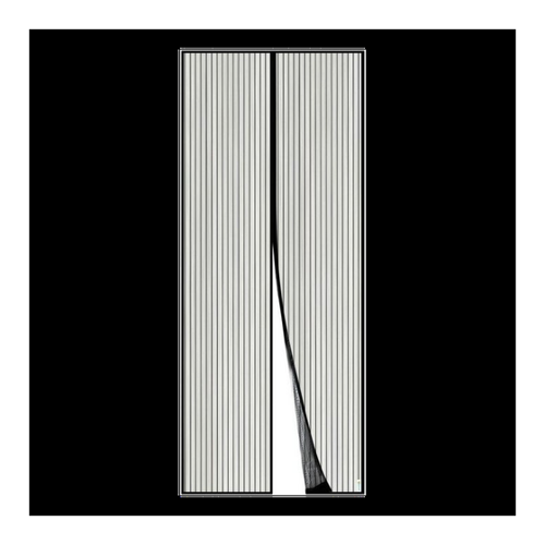 Bild von LuxusKollektion Schädlingsschutznetz Fliegengitter Tür Magnet Insektenschutz 70x200cm Schwarz Magnetvorhang