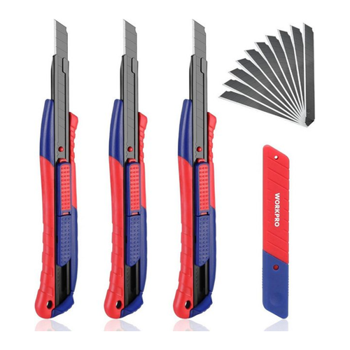 Bild von LuxusKollektion Multitool 3er Set Cuttermesser mit 10 SK5 Ersatzklingen
