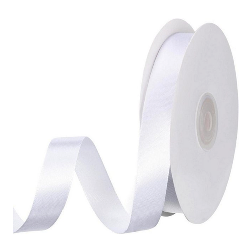 Bild von LuxusKollektion Geschenkpapier 50m mit Weißem Satinband 15mm