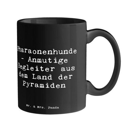 Bild von Mr. & Mrs. Panda Tasse mit Pharaonenhund – Elegante Keramiktasse für Tierfreunde