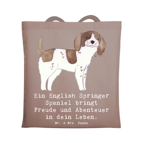 Bild von Mr. & Mrs. Panda Tragetasche English Springer Spaniel Freude - Braun Pastell