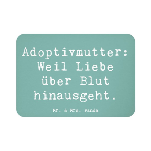 Bild von Mr. & Mrs. Panda Magnet Spruch für Adoptivmütter – Ein zauberhaftes Geschenk