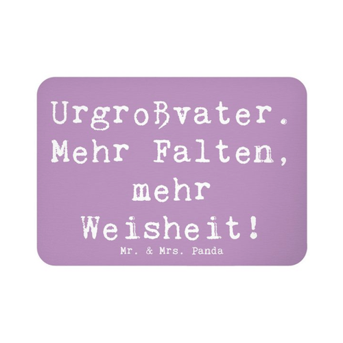 Bild von Mr. & Mrs. Panda Magnet Spruch Urgroßvater Weisheit - Lavendeltraum