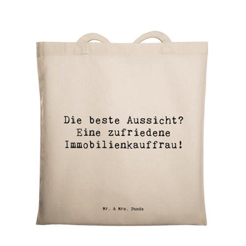 Bild von Mr. & Mrs. Panda Tragetasche: Die beste Aussicht für Immobilienkauffrauen