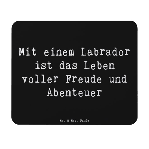 Bild von Mr. & Mrs. Panda Mauspad mit Spruch – Labradorleben