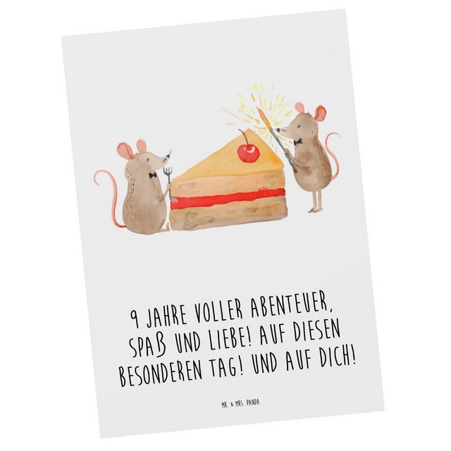 Bild von Mr. & Mrs. Panda Geburtstagskarte 9. Geburtstag Abenteuer - Geschenk, Freude, Meilenstein, Alter, designkarte, Einladungskarte, Alles gut zum, Geschenkkarte, Geschenke, Neunter, Karten, Kinder, sfeier
