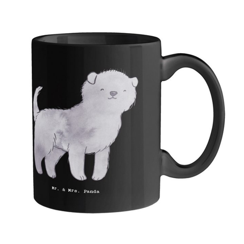 Bild von Mr. & Mrs. Panda Tasse Affenpinscher Charmeur - Schwarz