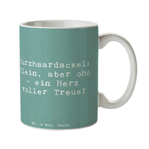 Bild von Mr. & Mrs. Panda Tasse Spruch Kurzhaardackel