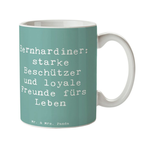 Bild von Mr. & Mrs. Panda Tasse Spruch Bernhardiner Treue - Meeresbrise