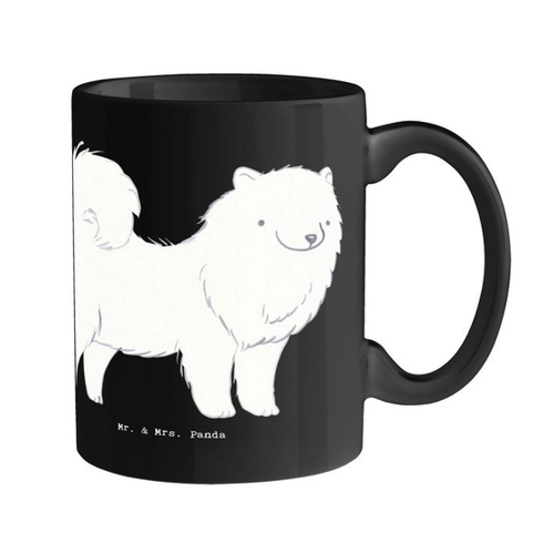 Bild von Mr. & Mrs. Panda Tasse Bernhardiner Herz - Schwarz