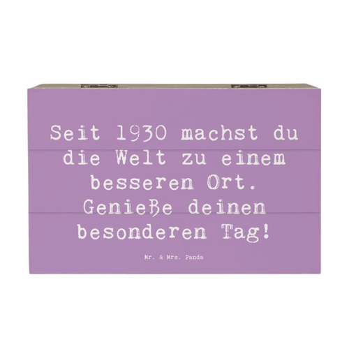 Bild von Mr. & Mrs. Panda Dekokiste 19 x 12 cm - Erinnerungsbox für besondere Anlässe